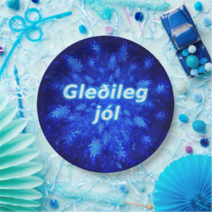 Snowburst - Gleðileg Jól Papieren Bordje