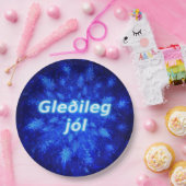 Snowburst - Gleðileg Jól Papieren Bordje (Feest)