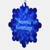 Snowburst - Groeten van het seizoen Ornament Kaart (Links)