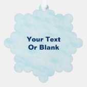 Snowburst - Groeten van het seizoen Ornament Kaart (Achterkant)