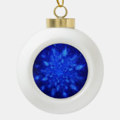 Snowburst Keramische Bal Ornament (Voorkant)