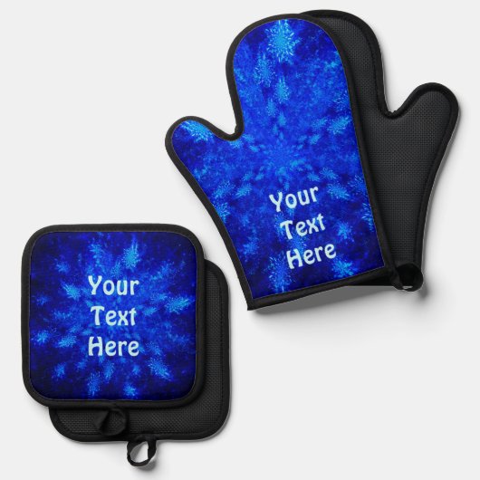 Snowburst Ovenwant & Pannenlap Set (Voorkant / Achterkant)