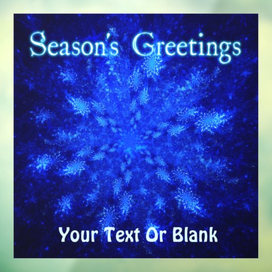 Snowburst Raamsticker (Vel 3)