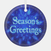 Snowburst Snowflake Glas Ornament (Voorkant)