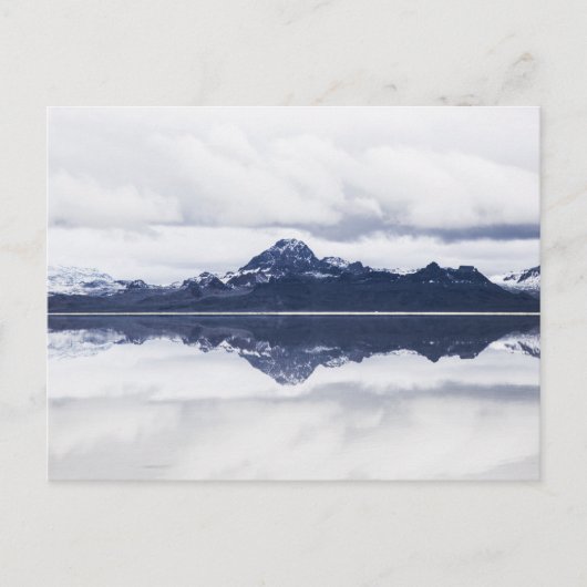 Snowcap Mountain Reflection Briefkaart (Voorkant)