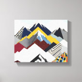 Snowcap Mountains Canvas Afdruk (Voorkant)