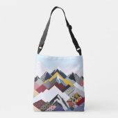 Snowcap Mountains Crossbody Tas (Achterkant)
