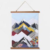 Snowcap Mountains Hangend Wandkleed (Voorkant)
