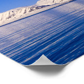 Snowcapped peaks Woodfjord Svalbard Poster (Hoek)