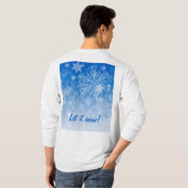 Snowcatcher laat het Beer sneeuwen T-shirt (Achterkant volledig)