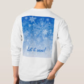 Snowcatcher laat het Beer sneeuwen T-shirt (Achterkant)