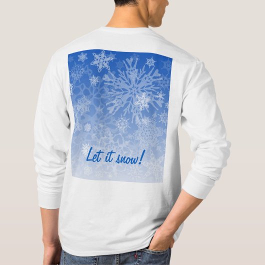 Snowcatcher laat het Beer sneeuwen T-shirt (Achterkant)