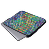 Snowcatcher Snowflakes Electronics Bag Laptop Sleeve (Voorkant onderkant)