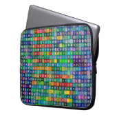 Snowcatcher Snowflakes Electronics Bag Laptop Sleeve (Voorkant Links)