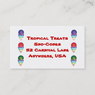    snowconessno-cones voor uw zomerbedrijf visitekaartje