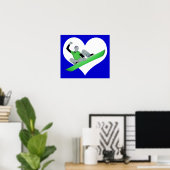 snowcore-liefde poster (Thuiskantoor)