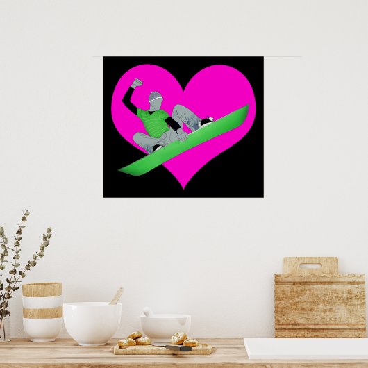 snowcore-liefde poster (Keuken)