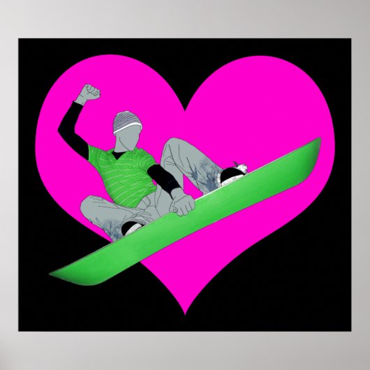 snowcore-liefde poster (Voorkant)