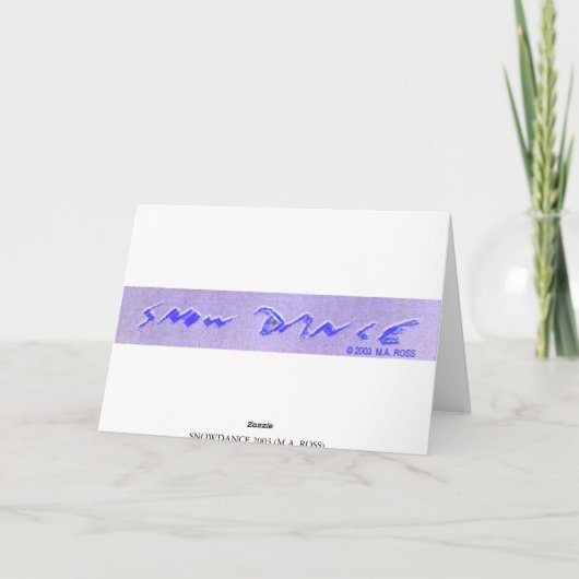 SNOWDANS FEESTDAGEN KAART (Achterkant)