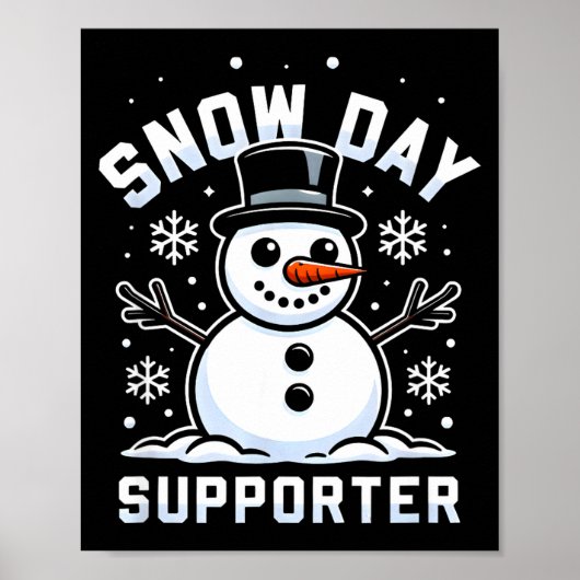 Snowday Suprter Fun Winter Days For Kids And Adult Poster (Voorkant)
