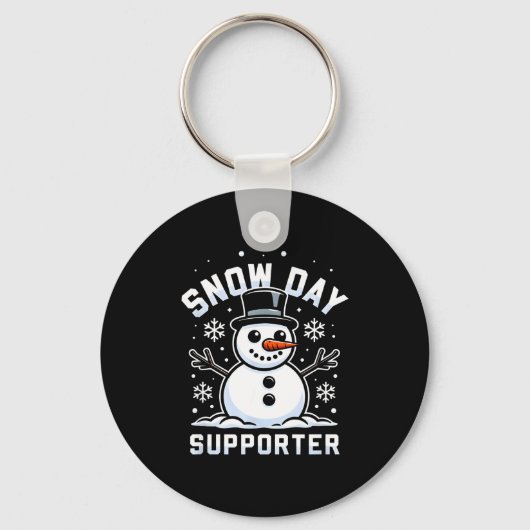 Snowday Suprter Fun Winter Days For Kids And Adult Sleutelhanger (Voorkant)