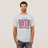 Snowden/Manning 2016 Presidentiële verkiezingen t- T-shirt (Voorkant volledig)