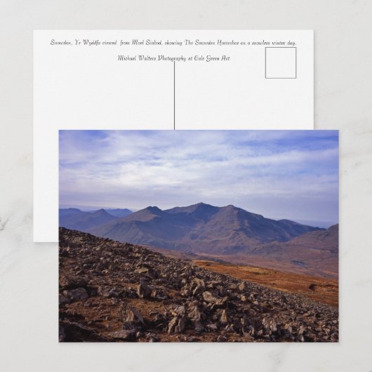 Snowden North Wales Briefkaart (Voorkant / Achterkant)