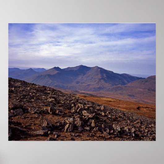 Snowden North Wales Briefkaart Poster (Voorkant)