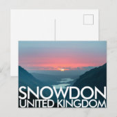 Snowdon, Caernarfon, Briefkaart Verenigd Koninkrij (Voorkant / Achterkant)