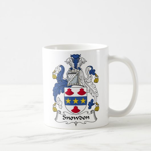 Snowdon Family Crest Koffiemok (Rechts)