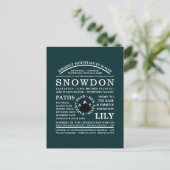 Snowdon monteren, Expedition-gegevens monteren Briefkaart (Staand voorkant)