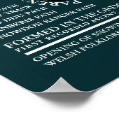 Snowdon monteren, Expedition-gegevens monteren Poster (Hoek)