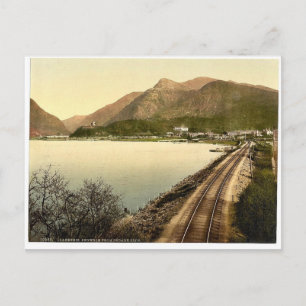 Snowdon uit Pardarn Llyn, Llanberis, Wales zeldzam Briefkaart