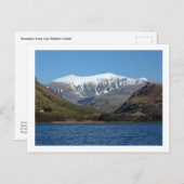 Snowdon van Llyn Nantlle Uchaf Briefkaart (Voorkant / Achterkant)