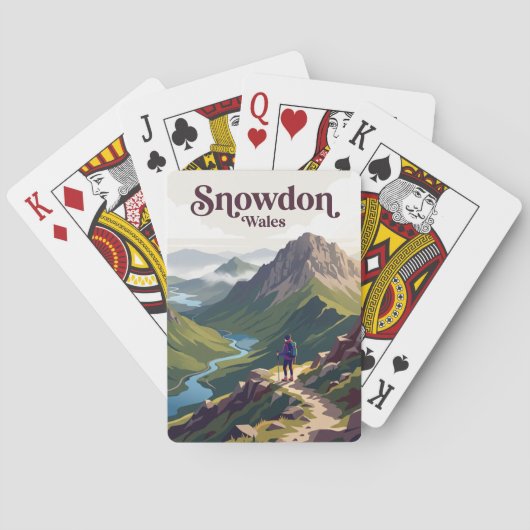 Snowdon (Yr Wyddfa) Wales Pokerkaarten (Achterkant)