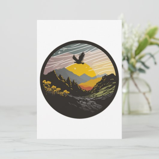 Snowdonia Feestdagenkaart (Staand voorkant)