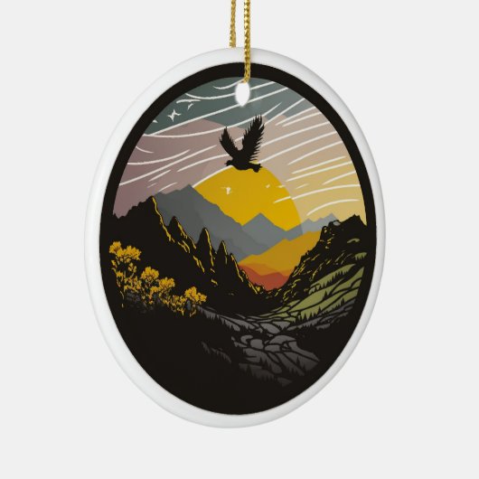 Snowdonia Keramisch Ornament (Rechts)