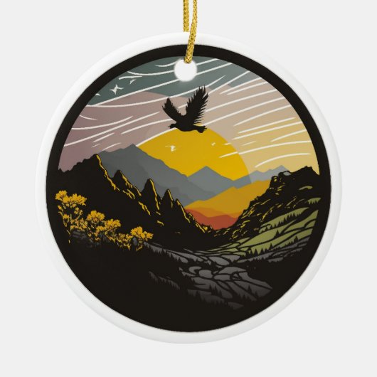Snowdonia Keramisch Ornament (Voorkant)
