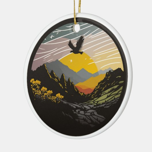 Snowdonia Keramisch Ornament (Links)
