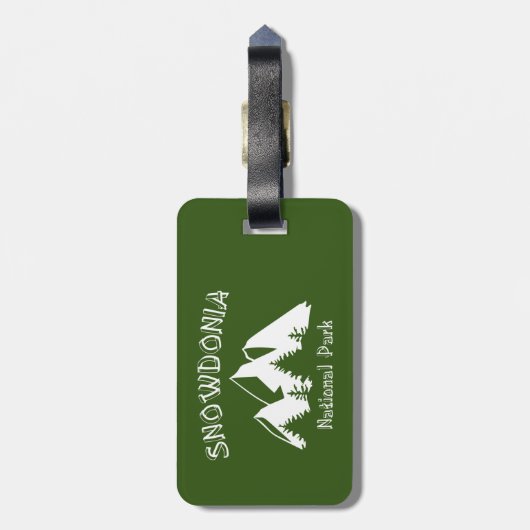 Snowdonia National Park Bagagelabel (Achterkant verticaal)