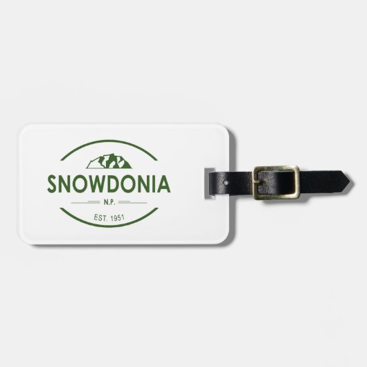 Snowdonia National Park Bagagelabel (Voorkant horizontaal)