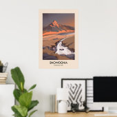 Snowdonia National Park Moderne Reisposter Poster (Thuiskantoor)