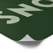 Snowdonia National Park Reisposter Groen Poster (Hoek)