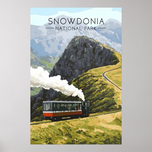 Snowdonia National Park Reisposter Poster (Voorkant)
