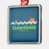 Snowdonia National Park Retro Metalen Ornament (Links)