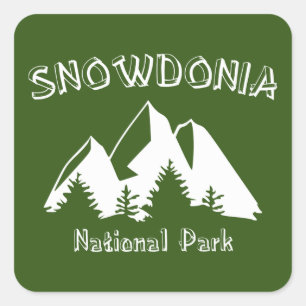 Snowdonia National Park Vierkante Sticker