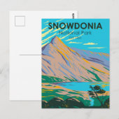 Snowdonia National Park Wales Lake Glaslyn  Briefkaart (Voorkant / Achterkant)