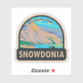 Snowdonia National Park Wales Lake Glaslyn  Sticker (Vel)