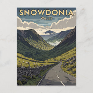 Snowdonia National Park Wales Reizen Briefkaart