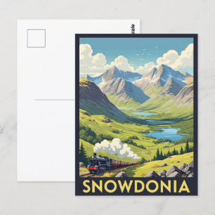 Snowdonia National Park Wales Reizen Briefkaart